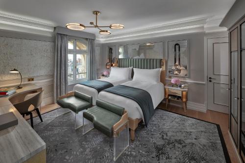 Habitación Deluxe del hotel Mandarin Oriental Hyde Park, London. Foto 1