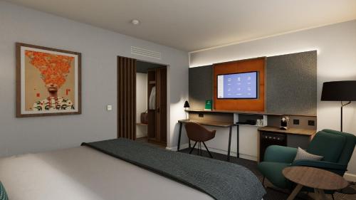 Habitación Premium con cama extragrande y sofá cama del hotel Holiday Inn London-bloomsbury , By Ihg. Foto 3