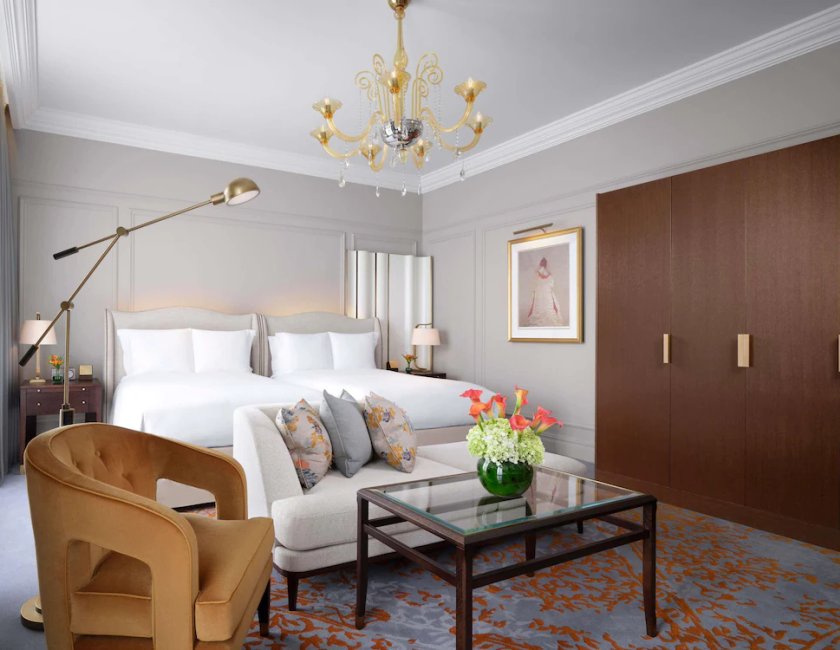 Habitación de lujo doble, 2 camas de matrimonio (419sf, 39sm) del hotel The Savoy. Foto 3