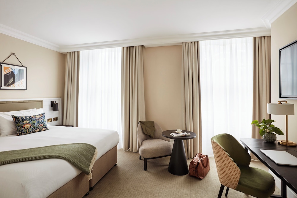 Habitación Deluxe, 1 cama de matrimonio grande del hotel The Clermont London, Victoria