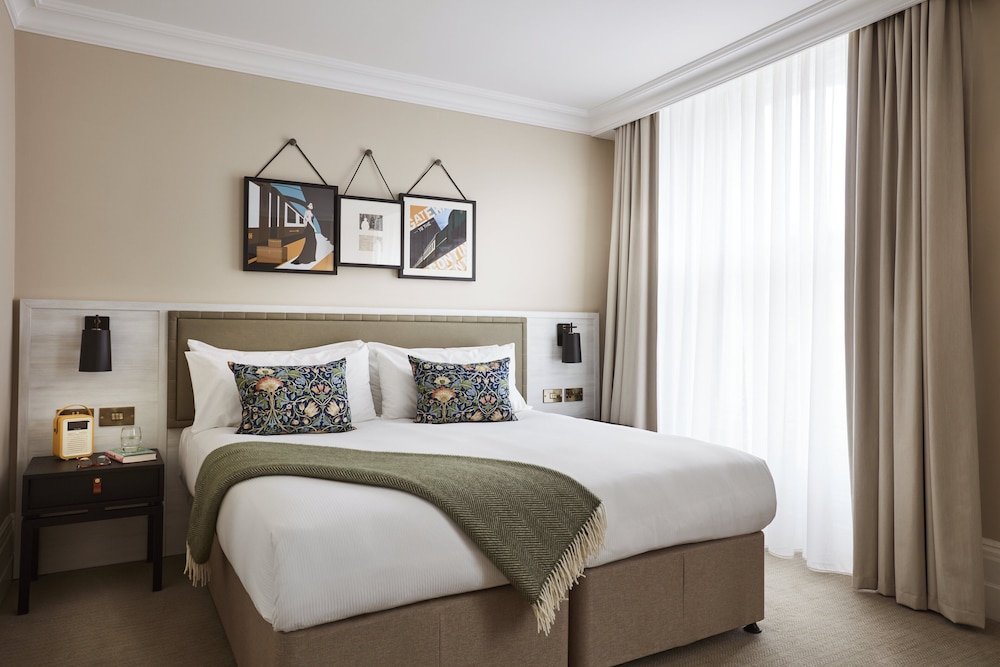 Habitación Deluxe, 1 cama de matrimonio grande del hotel The Clermont London, Victoria. Foto 1