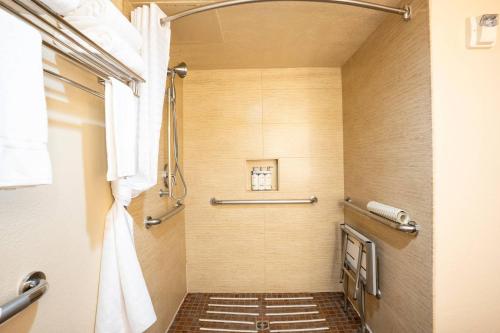 Habitación con 1 dormitorio, cama extragrande y ducha accesible en silla de ruedas - Adaptada para personas con discapacidad auditiva - No fumadores del hotel Grand Canyon & Suites. Foto 3