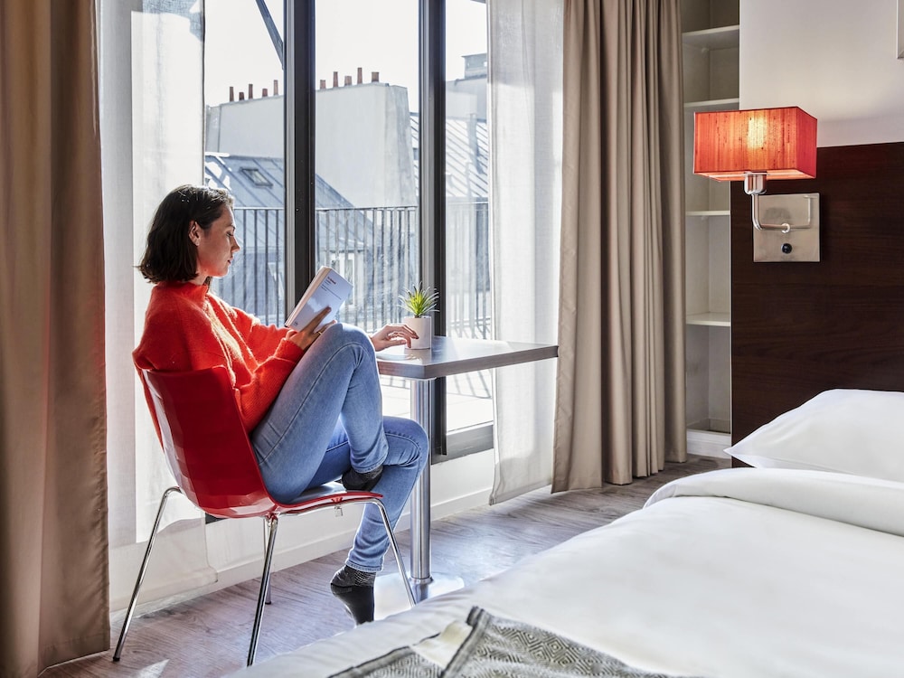 Estudio, 1 cama individual del hotel Adagio Access Paris Bastille. Foto 4