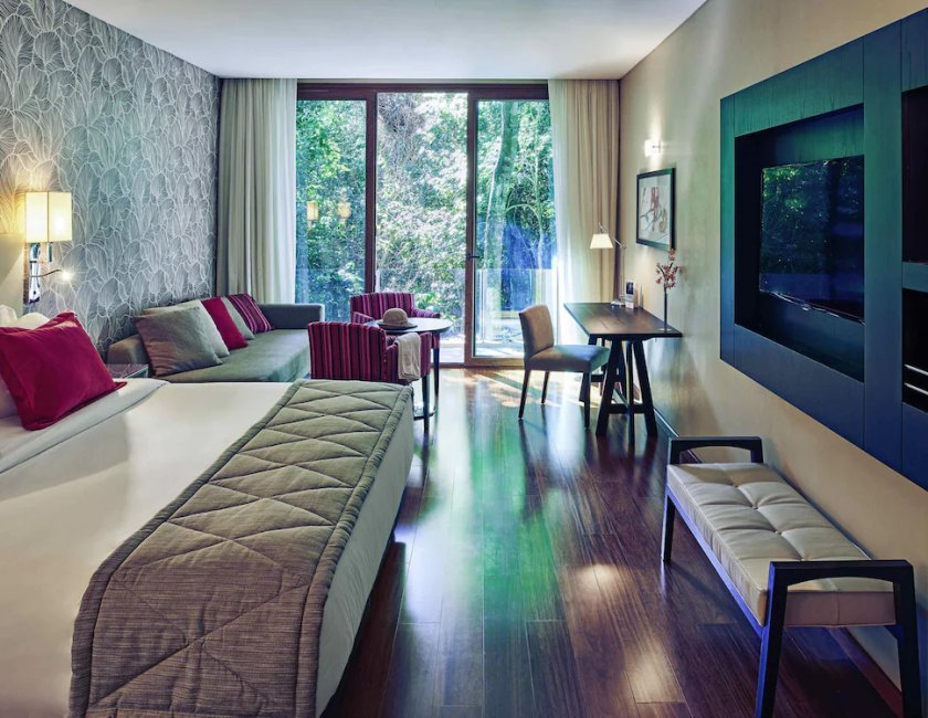 Habitación Junior Suite con 1 Cama King Size + 1 Sofá del hotel Mercure Iguazu Hotel Iru