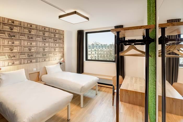 Habitación Doble Deluxe - 2 camas del hotel Generator Paris