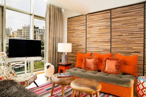 Suite Exclusiva con vistas del hotel Goralska Résidences Paris Bastille. Foto 3
