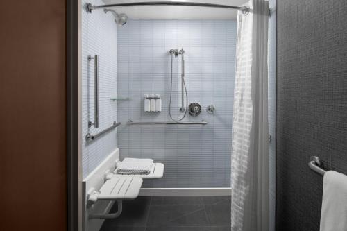 Habitación con dos camas y ducha para personas con discapacidad auditiva según la ADA - 2 camas grandes del hotel Cambria New York - Chelsea. Foto 1
