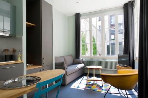 Suite de 1 dormitorio del hotel Helzear Montparnasse Suites. Foto 4