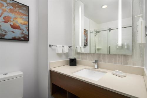 Habitación con cama extragrande y vistas a la ciudad del hotel Hilton Garden Inn New York/Midtown Park Ave. Foto 6