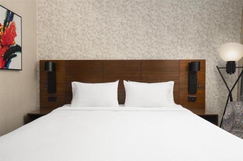Habitación con cama extragrande y bañera adaptada para personas con movilidad reducida del hotel Hilton Garden Inn New York/Midtown Park Ave. Foto 3