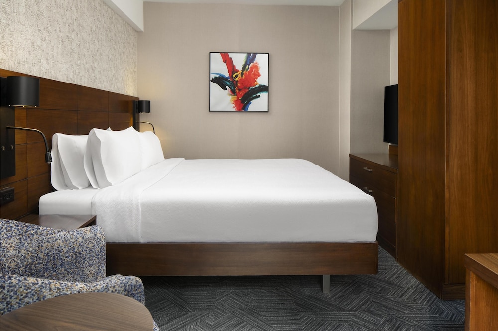 1 cama king size vista ciudad del hotel Hilton Garden Inn New York/Midtown Park Ave. Foto 4