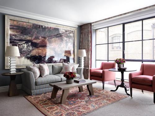 Suite Junior de lujo del hotel Ham Yard Hotel, Firmdale Hotels. Foto 7