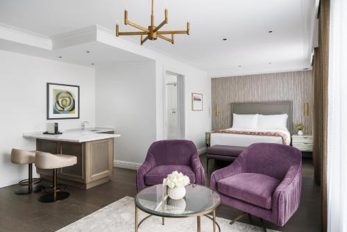 Suite Junior con cama grande del hotel The Wallace
