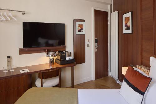 Habitación Individual con balcón del hotel D'argenson. Foto 1