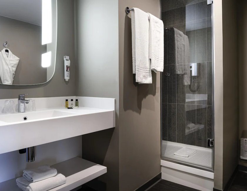 Habitación doble 2 Camas individuales del hotel Ibis Nanterre la Défense