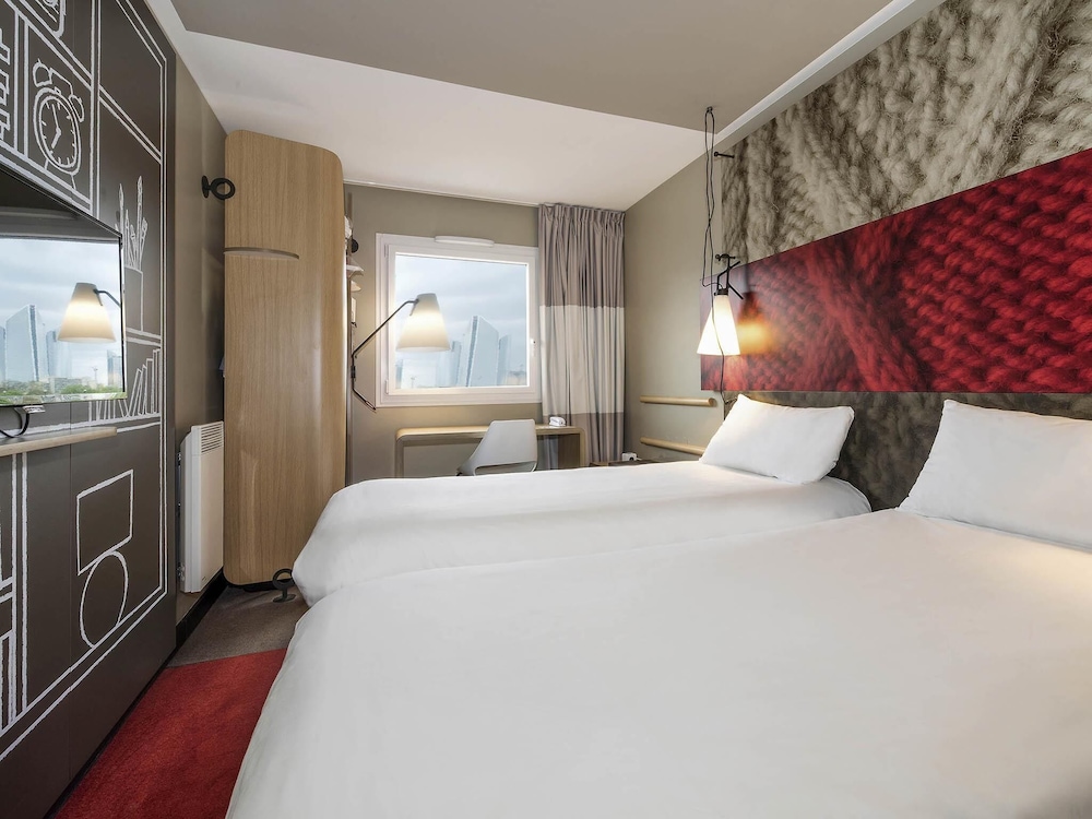 Habitación doble 2 Camas individuales del hotel Ibis Nanterre la Défense