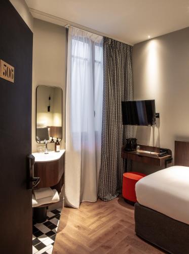 Habitación Individual del hotel Flanelles Paris