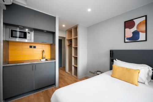 Estudio Accesible kitchenette del hotel Staycity s, Paris Gare De L'est. Foto 2