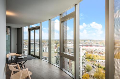 Estudio con 2 camas individuales del hotel Adagio London Brentford. Foto 4