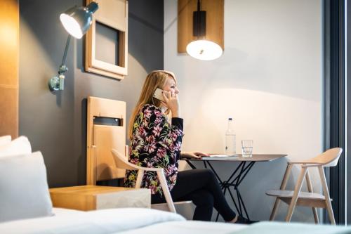 Estudio con 2 camas individuales del hotel Adagio London Brentford. Foto 6