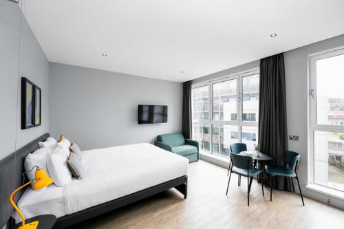 Estudio con cama grande adaptado para personas con movilidad reducida del hotel Staycity s Greenwich High Road