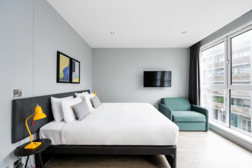 Estudio con cama grande adaptado para personas con movilidad reducida del hotel Staycity s Greenwich High Road. Foto 4