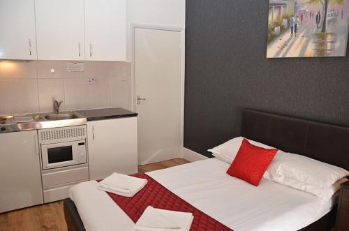 Estudio Doble Deluxe del hotel Hyde Park Talbot Square Apartments. Foto 22
