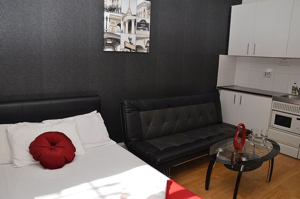 Estudio familiar, 1 cama doble con sofá cama del hotel Hyde Park Talbot Square Apartments. Foto 2
