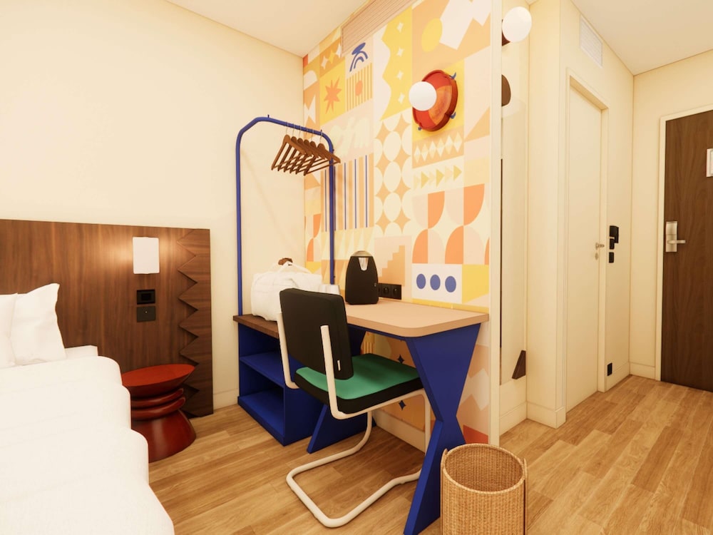 Habitación doble, 2 camas individuales del hotel ibis Styles Lyon Gerland. Foto 3