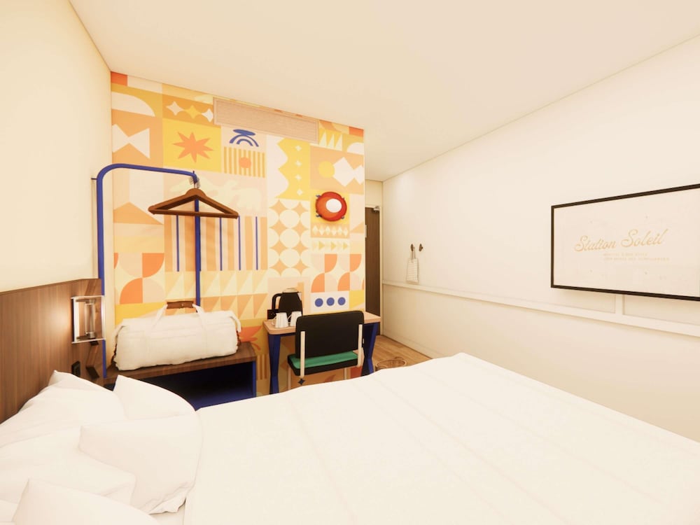 Habitación doble, 2 camas individuales del hotel ibis Styles Lyon Gerland. Foto 4
