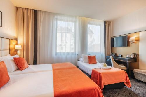 Habitación Doble con cama supletoria - 1 o 2 camas del hotel Eurostars Danube Budapest