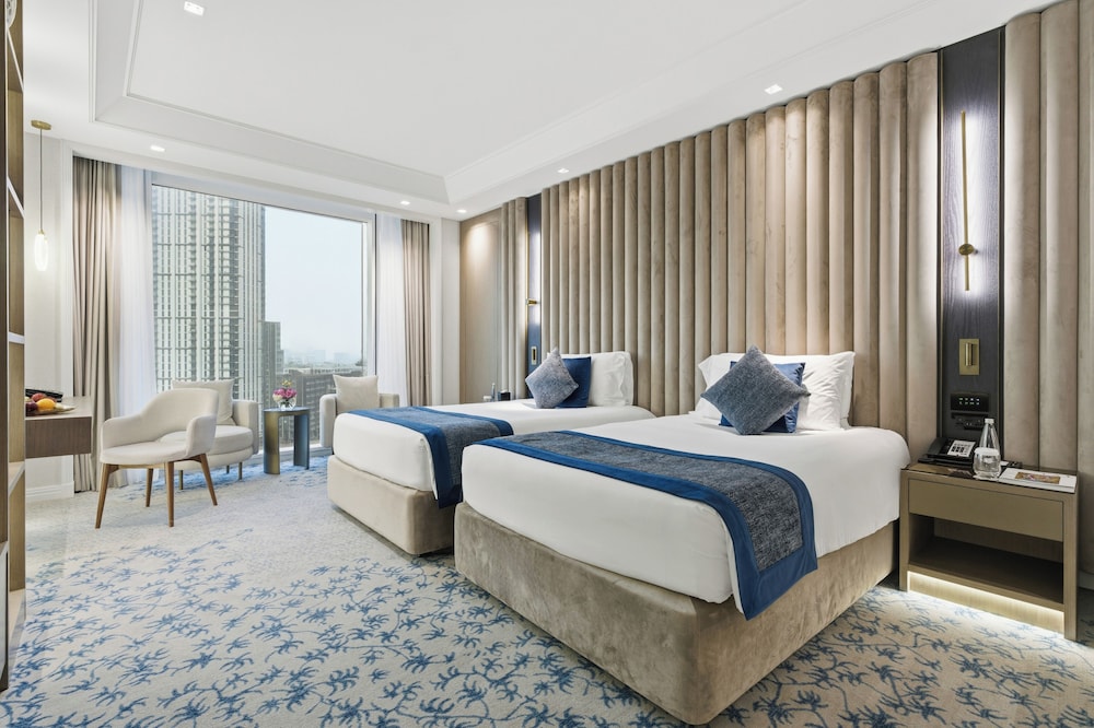 Habitación con 2 camas individuales (Downtown View) del hotel Taj Dubai
