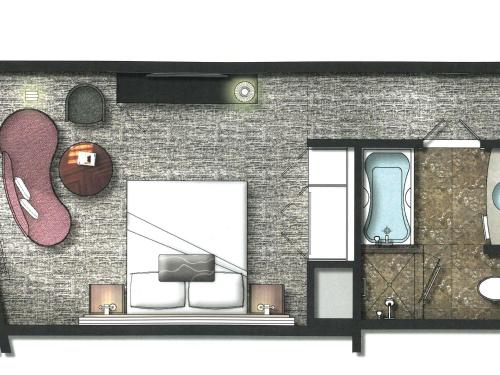 Habitación Superior adaptada para personas con discapacidad, con barras de sujeción - 1 cama extragrande del hotel Sofitel New York. Foto 7