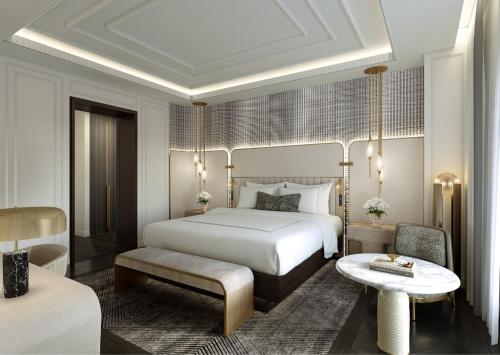 Penthouse Suite 1 King Bedroom on 28th floor, Living & Dining Rooms, Kitchenette del hotel Sofitel New York. Foto 2