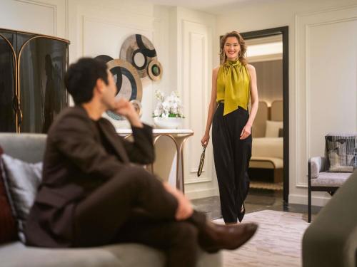 Penthouse Suite 1 King Bedroom on 28th floor, Living & Dining Rooms, Kitchenette del hotel Sofitel New York. Foto 4