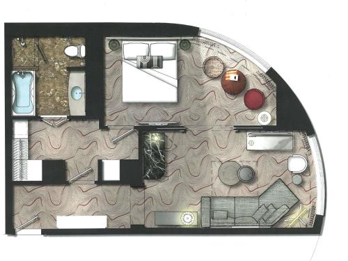 Prestige 1 Bedroom King Suite del hotel Sofitel New York