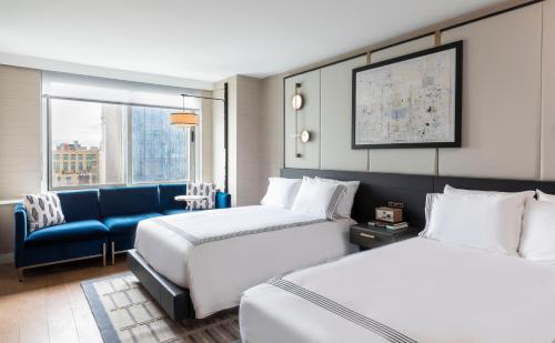 Habitación Doble con vistas al parque - 2 camas dobles - Planta superior del hotel Thompson Central Park - New York. Foto 3