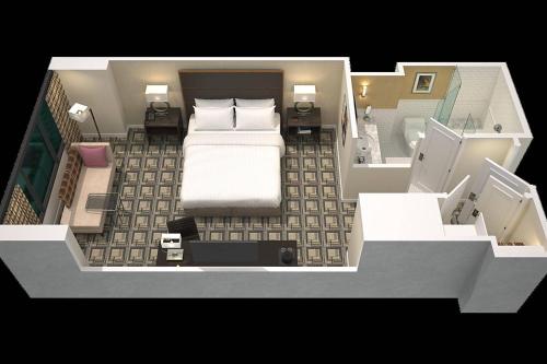 Habitación Tradicional con cama extragrande y ducha accesible en silla de ruedas - Adaptada para personas con movilidad reducida del hotel Sheraton New York Times Square. Foto 7