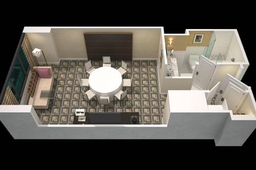 Habitación Tradicional con cama extragrande y ducha accesible en silla de ruedas - Adaptada para personas con movilidad reducida del hotel Sheraton New York Times Square. Foto 8