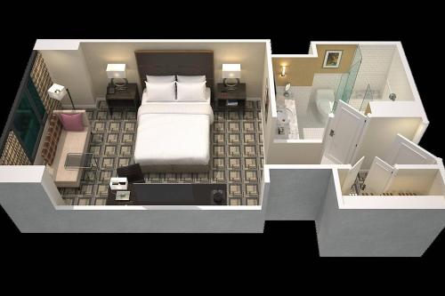 Habitación Tradicional adaptada para personas con discapacidad auditiva y movilidad reducida con bañera adaptada - 1 cama extragrande del hotel Sheraton New York Times Square. Foto 7