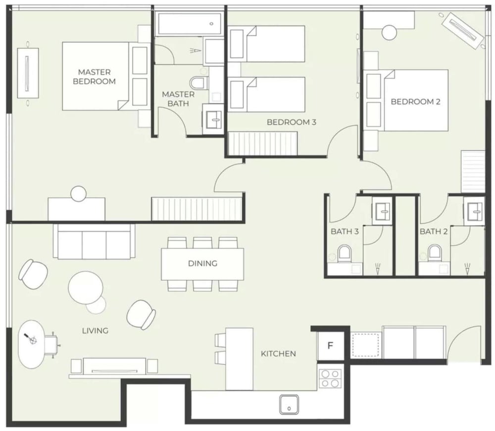Apartamento de tres dormitorios del hotel Novotel Living Singapore Orchard. Foto 6