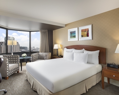 Habitación con vistas al perfil urbano - 2 camas dobles - Adaptada para personas con discapacidad auditiva del hotel Parc 55 San Francisco - A Hilton. Foto 1