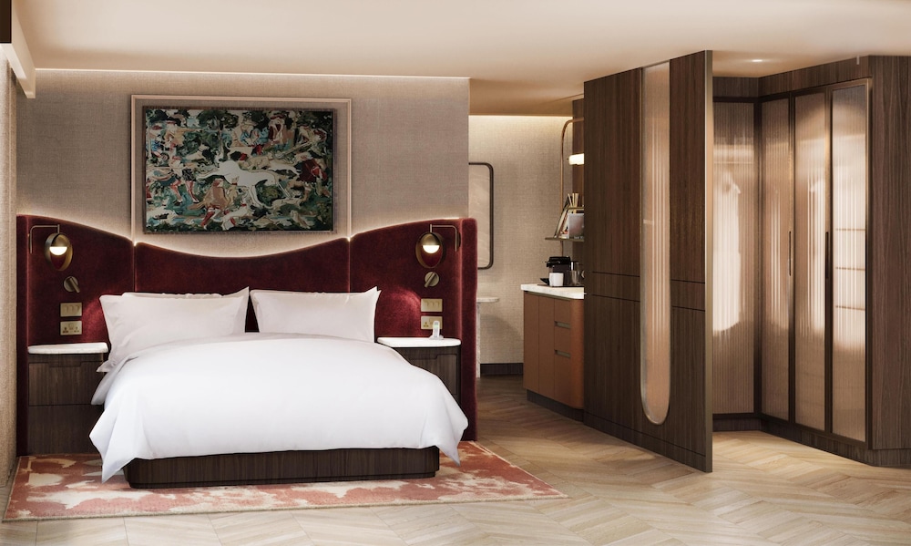 Suite, 1 cama de matrimonio grande, balcón del hotel Hilton London Bankside