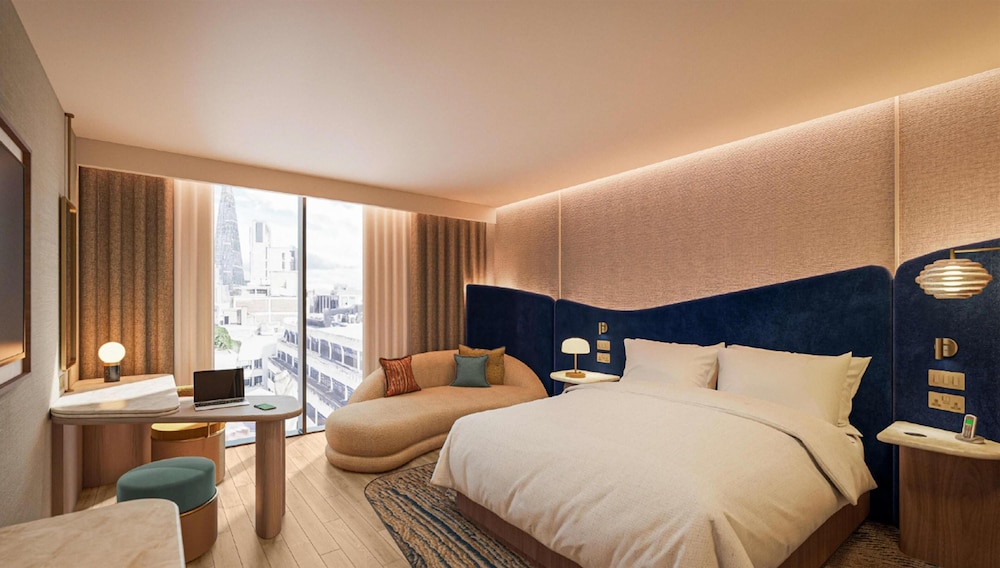 Habitación ejecutiva, 1 cama de matrimonio grande del hotel Hilton London Bankside. Foto 3