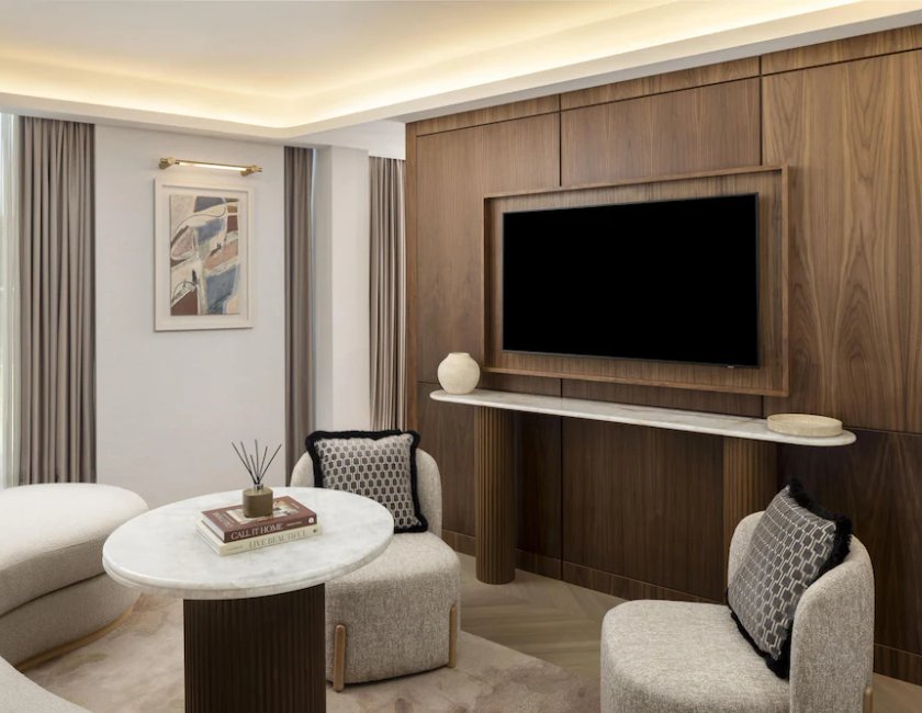 Suite, 1 cama de matrimonio grande del hotel Hilton London Bankside. Foto 4