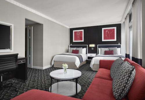 Habitación de lujo - 2 camas dobles del hotel Sofitel Washington Dc Lafayette Square. Foto 3