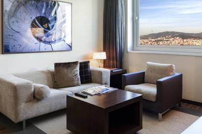 Habitación familiar del hotel Leonardo Royal Barcelona Forum