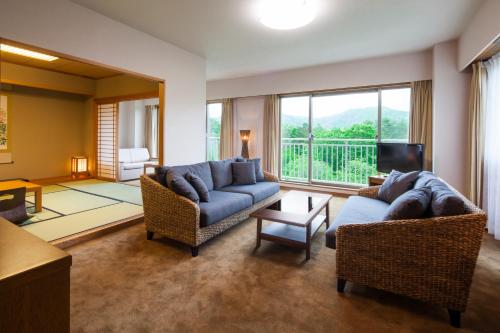 Habitación Superior de estilo japonés con vistas a la montaña del hotel Fuji View. Foto 1