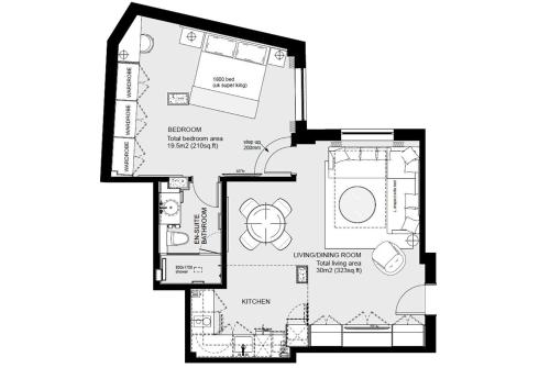 Apartamento Superior del hotel Basil Street Apartments. Foto 2