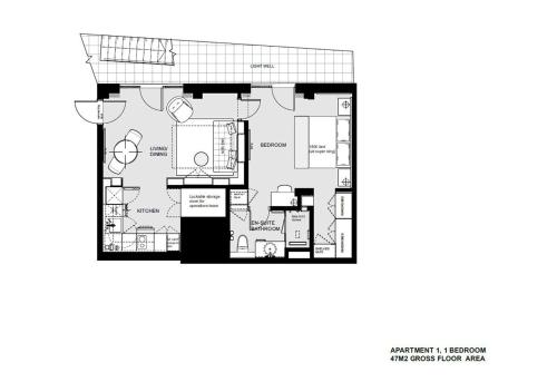 Apartamento de 1 dormitorio del hotel Basil Street Apartments. Foto 3